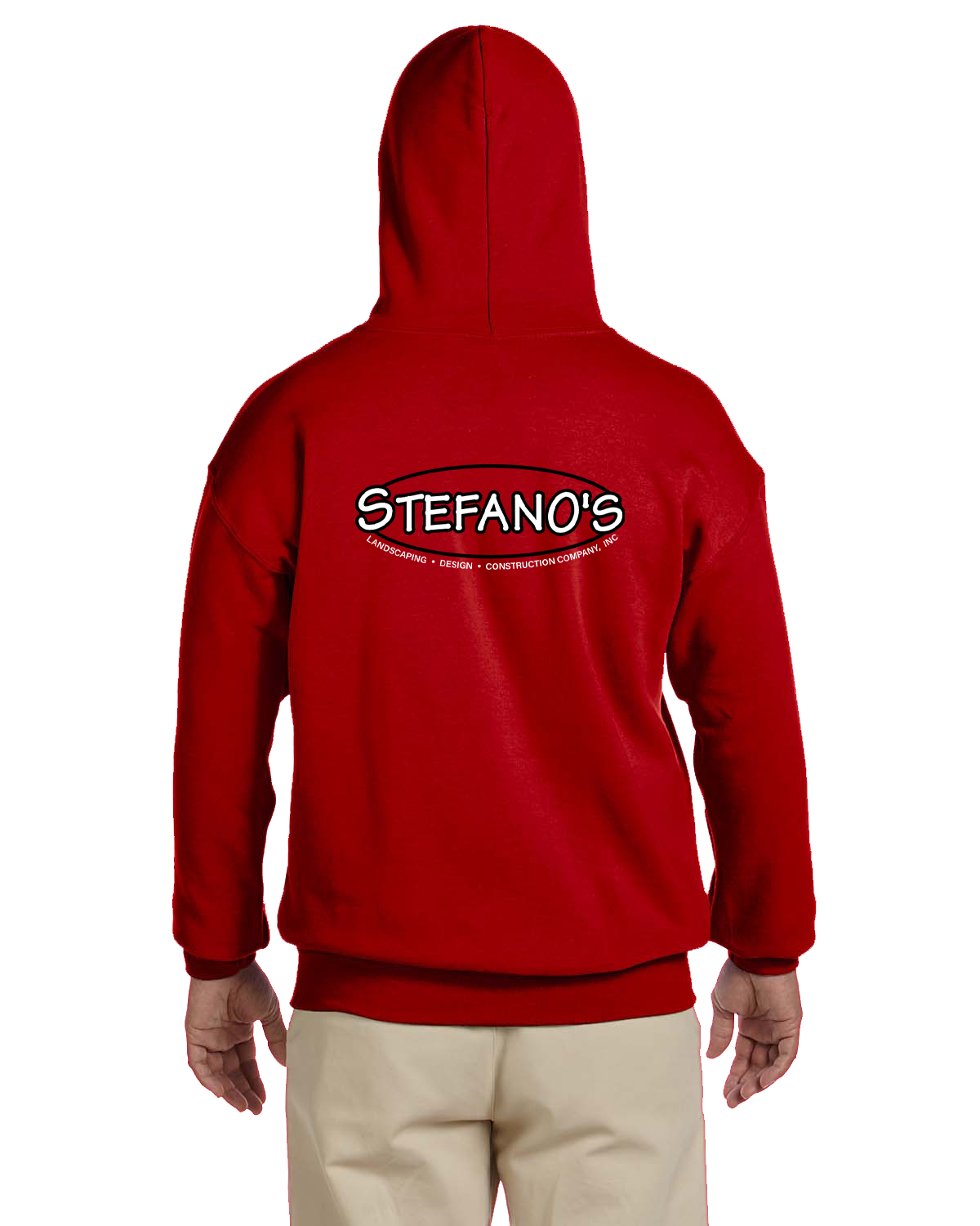Gildan 50/50 Blend Hoodie - Red - Image 2